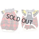 【ホルタースモック】レッドCHECK&denim