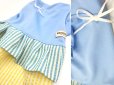 画像1: 濡らしてクール！２段ストライプワンピ（BLUE） (1)