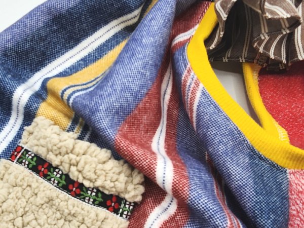 画像4: 【スモック】タテジマ！もこもこポケット（navy系）