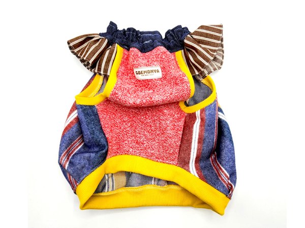 画像3: 【スモック】タテジマ！もこもこポケット（navy系）