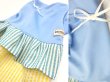 画像1: 濡らしてクール！２段ストライプワンピ（BLUE） (1)
