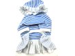 画像5: ボーダー&Stripe 乙女ふりふりフードワンピ (5)